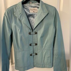 Leather Blazer Jacket coat Pamela McCoy